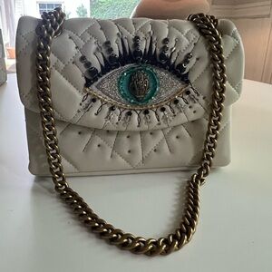 Kurt Geiger White Bag with Eye Motif. Used